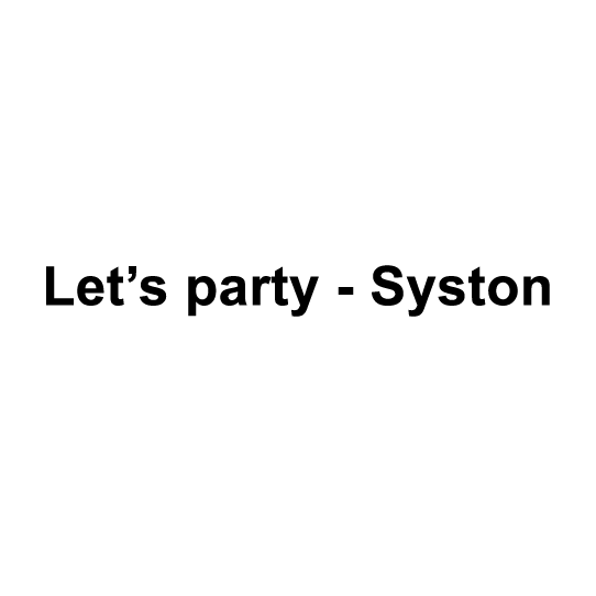 Lets Party Syston Logo